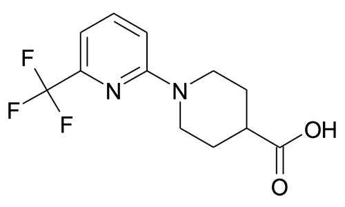 1-[6-(trifluoromethyl)pyridin-2-yl]piperidine-4-carboxylic acid