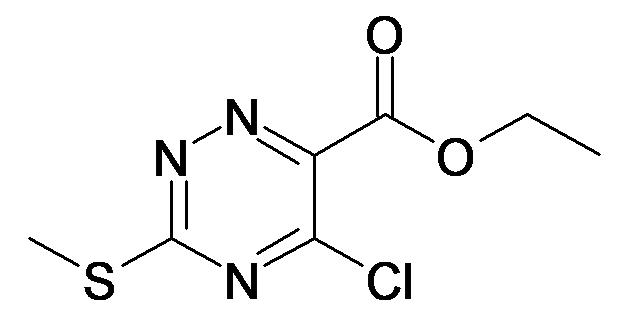 5-Chloro-3-methylsulfanyl-[1,2,4]triazine-6-carboxylic acid ethyl ester