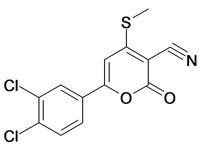 6-(3,4-Dichloro-phenyl)-4-methylsulfanyl-2-oxo-2H-pyran-3-carbonitrile