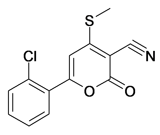 6-(2-Chloro-phenyl)-4-methylsulfanyl-2-oxo-2H-pyran-3-carbonitrile