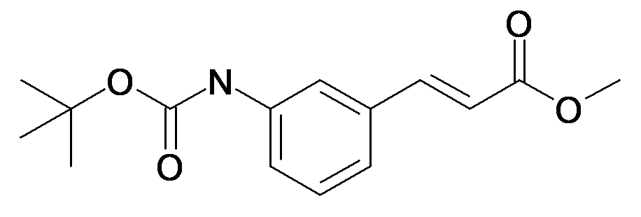 (E)-3-(3-tert-Butoxycarbonylamino-phenyl)-acrylic acid methyl ester