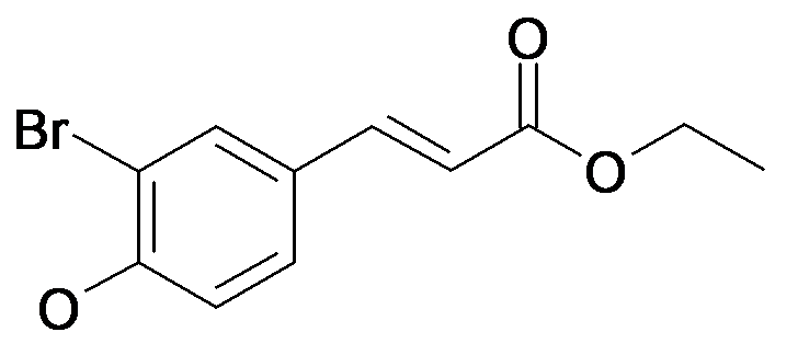 (E)-3-(3-Bromo-4-hydroxy-phenyl)-acrylic acid ethyl ester